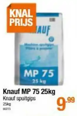 Cevo Knauf Mp 75 25kg aanbieding