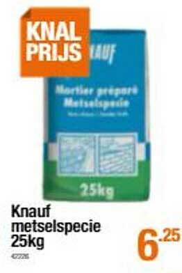 Cevo Knauf Metselspecie 25kg aanbieding