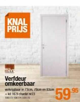 Cevo Verfdeur Omkeerbaar aanbieding