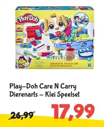 Play-Doh Care N Carry Dierenarts - Klei Speelset