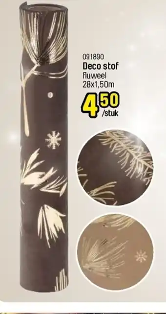 Deco stof fluweel 28x1.50m