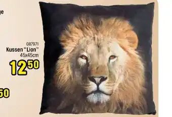 Happyland Kussen ''lion'' 45x45cm aanbieding