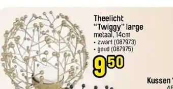 Happyland Theelicht twiggy large metaal, 14cm aanbieding