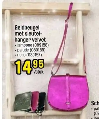 Happyland Geldbeugel met sleutelhanger velvet aanbieding