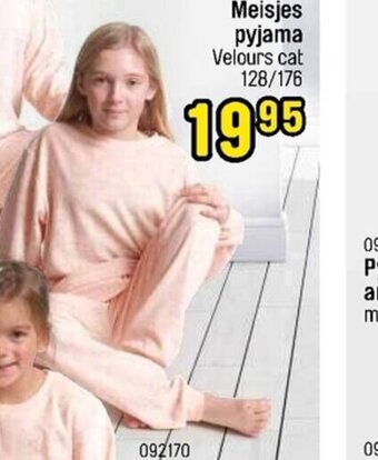 Happyland Meisjes pyjama velours cat aanbieding