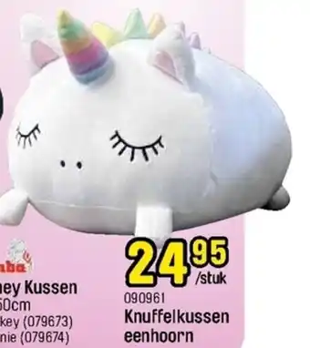 Knuffelkussen eenhoorn