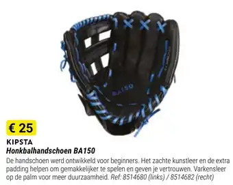 Decathlon Kipsta honkbalhandschoen BA150 Ref. 8514680 aanbieding