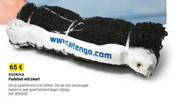 Decathlon Kuikma padelnet wit/zwart Ref. 8093200 aanbieding