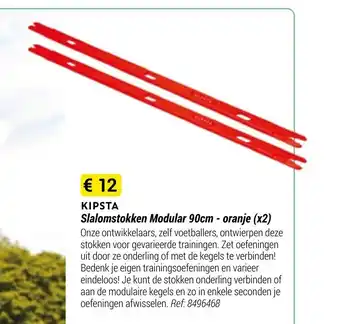 Decathlon Kipsta Slalomstokken Modular 90cm - oranje (x2) Ref: 8496468 aanbieding