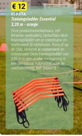 Decathlon Kipsta Trainingsladder Essential 3,20m - oranje Ref: 8496478 aanbieding