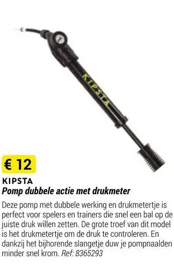 Kipsta Pomp dubbele actie met drunkmeter Ref: 8365293