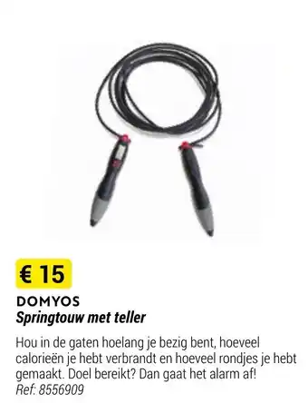Decathlon Domyos Springtouw met teller Ref: 8556909 aanbieding