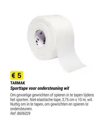 Tarmak Sporttape voor ondersteuning wit Ref: 8606029