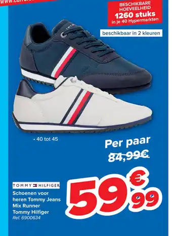 Carrefour Tommy Hilfiger Schoenen voor heren Tommy Jeans Mix Runner Ref: 6900634 aanbieding