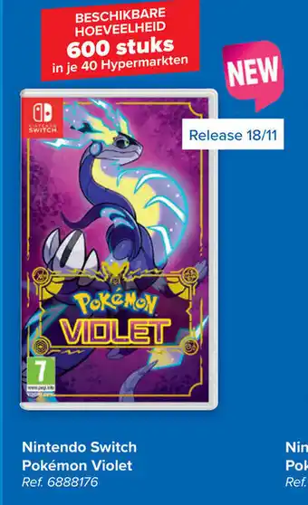 Carrefour Nintendo Switch Pokemon Violet Ref: 6888176 aanbieding