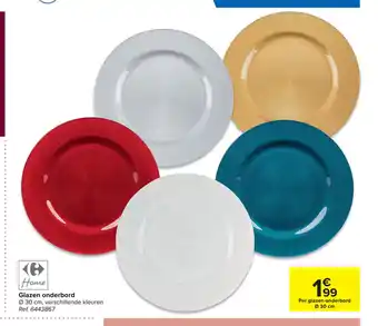 Carrefour Glazen Onderbord 30 cm Ref. 6443867 aanbieding