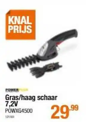 Cevo Powerplus Gras-haag Schaar 7,2v aanbieding
