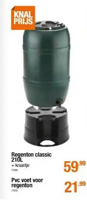 Cevo Regenton Classic 210 L En Pvc Voet Voor Regenton aanbieding