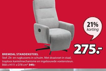 Jysk Bremdal Standenstoel aanbieding
