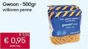 Gwoon 500gr Volkoren Penne