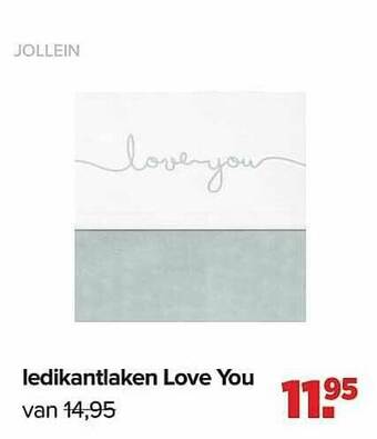 Baby-Dump Ledikantlaken Love You aanbieding