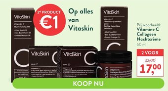 Holland & Barrett VitaSkin Vitamin C Collagen Nachtcreme 60ml aanbieding