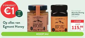 Egmont Honey Manuka Honing 240MGO 250gram