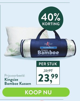 Holland & Barrett Lucovitaal King size Bamboe Kussen aanbieding