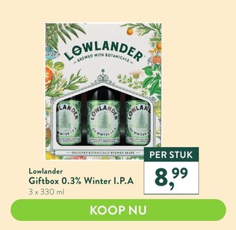 Lowlander Giftbox 0.3% Winter I.P.A. 3 x 330ml