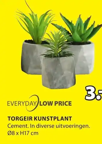 Jysk Torgeir Kunstplant 8 x H17cm aanbieding
