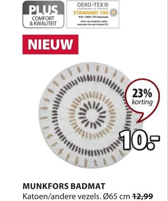 Jysk Munkfors Badmat aanbieding