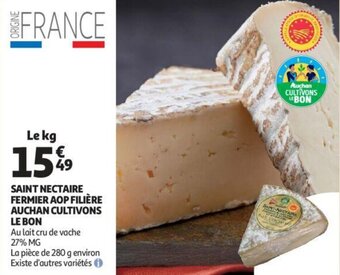 Auchan Saint Nectaire Fermier AOP Filiere Auchan Cultivons Le Bon aanbieding