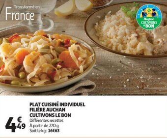 Auchan Plat Cuisine Individuel Filiere Auchan Cultivons Le Bon aanbieding