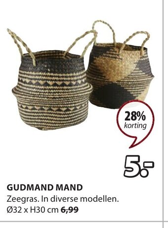 Jysk Gudmand Mand aanbieding