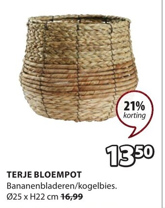 Jysk Terje Bloempot aanbieding