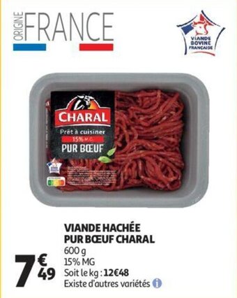 Auchan Viande Hachee Pur Boeuf Charal aanbieding