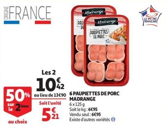 6 Paupiettes De Porc Madrange