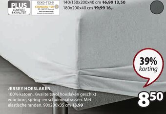 Jysk Jersey Hoeslaken aanbieding