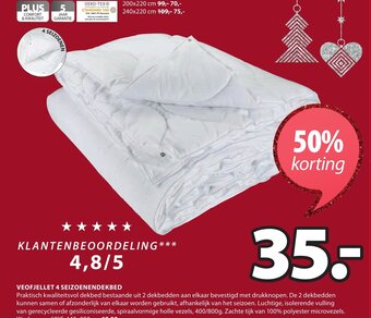 Jysk Veofjellet 4 Seizoenendekbed aanbieding