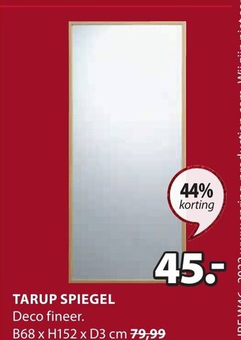 Jysk Tarup Spiegel aanbieding