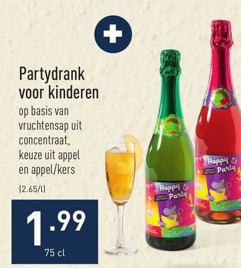 ALDI Partydrank voor Kinderen 75cl aanbieding