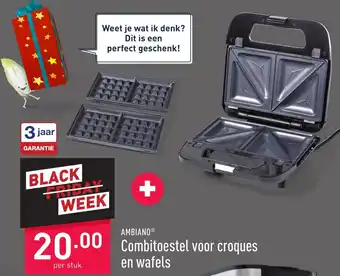 ALDI Ambianp Combitoestel voor Croques en Wafels aanbieding