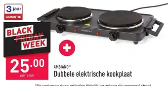 ALDI Ambianp Dubbele Elektrische Kookplaat aanbieding