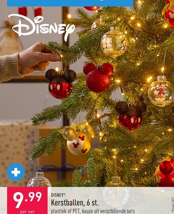 ALDI Disney Kerstballen 6st aanbieding