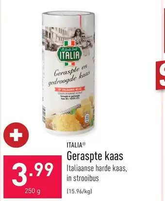 ALDI Italia Geraspte Kaas 250g aanbieding