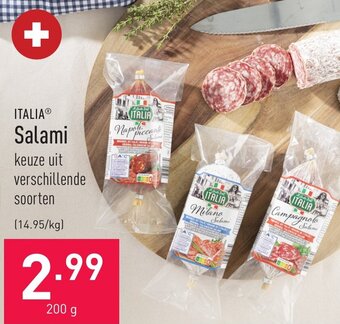 ALDI Italia Salami 200g aanbieding
