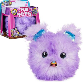 Bol.com Fur fluffs - interactieve fluffy knuffel - paars aanbieding