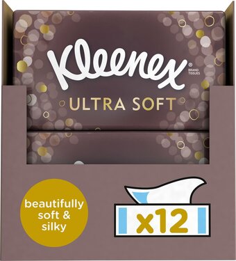 Kleenex tissues - ultra soft - voordeelbox - 12 x 64 stuks = 768 zakdoekjes