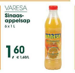 Prik en Tik Varesa sinaasappelsap aanbieding