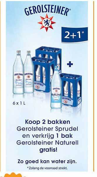 Prik en Tik Gerolsteiner aanbieding